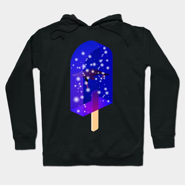 Ice Cream of the Space Whale Hoodie by FAT1H